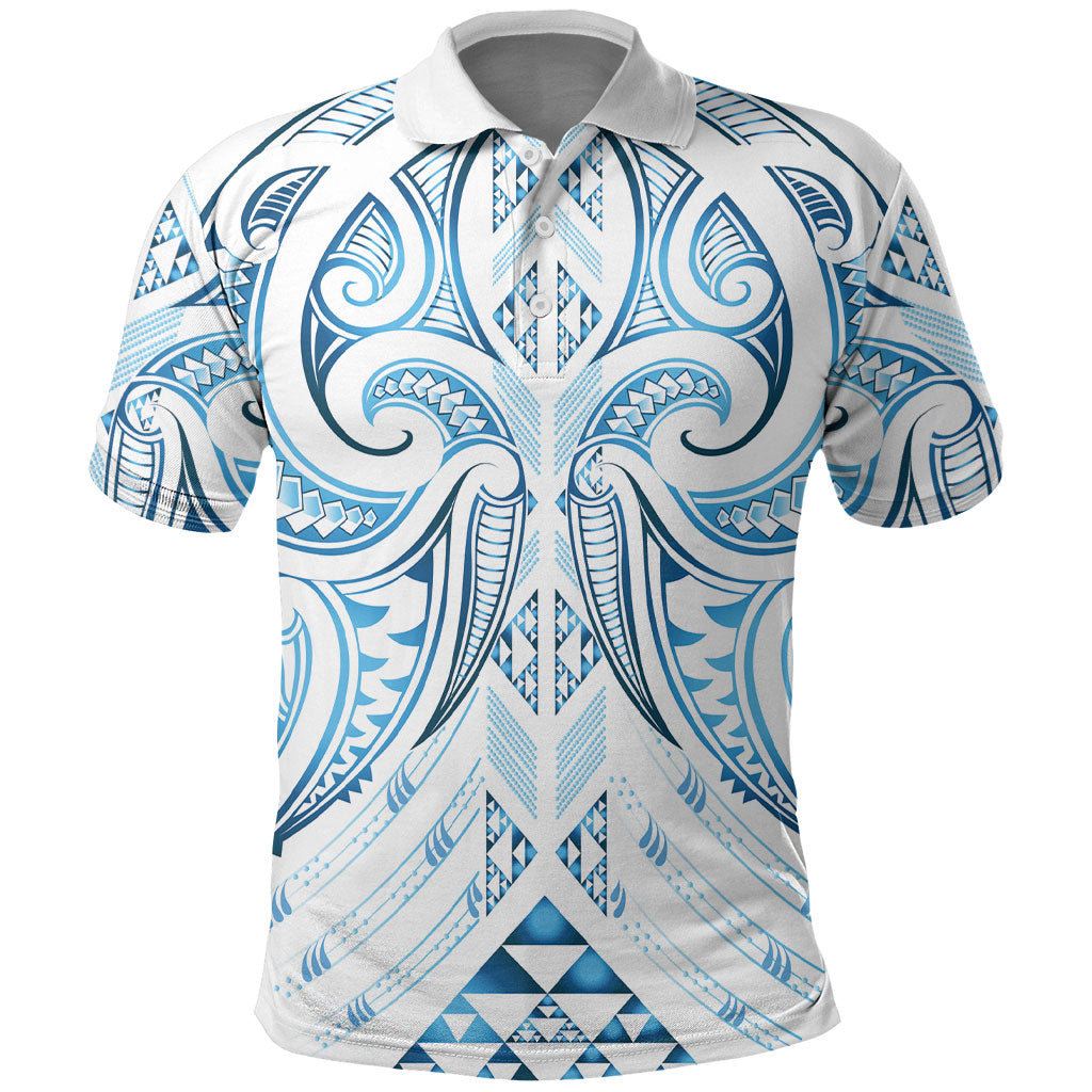 Maori Rugby Custom Ngaru Mangopare Polo Shirt Kahui Whetu Niho Taniwha Motif