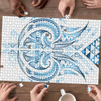 Maori Rugby Custom Ngaru Mangopare Puzzle Kahui Whetu Niho Taniwha Motif