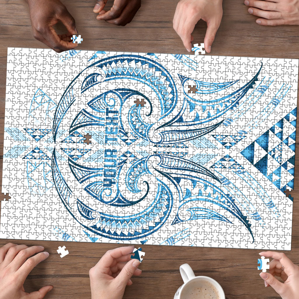 Maori Rugby Custom Ngaru Mangopare Puzzle Kahui Whetu Niho Taniwha Motif