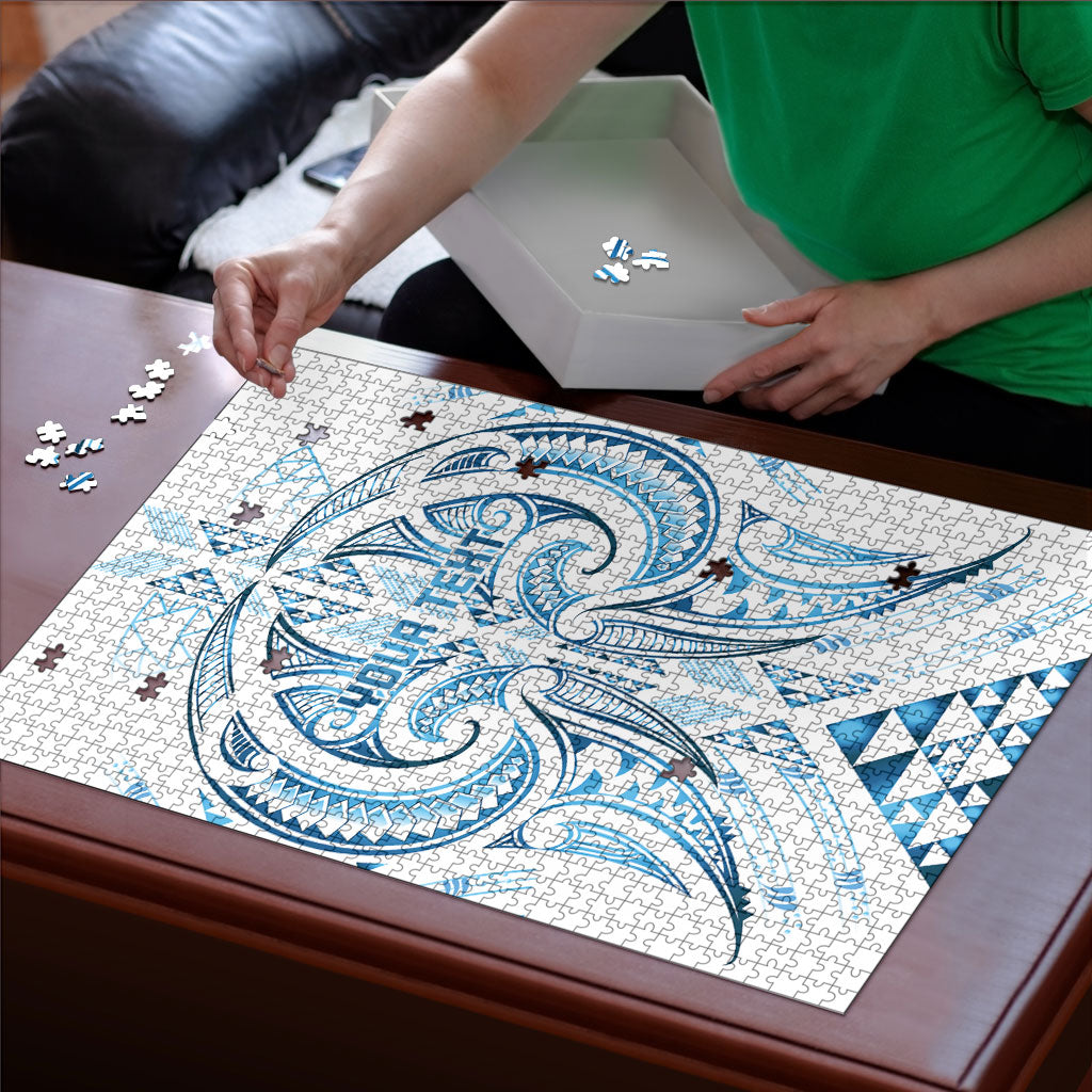Maori Rugby Custom Ngaru Mangopare Puzzle Kahui Whetu Niho Taniwha Motif