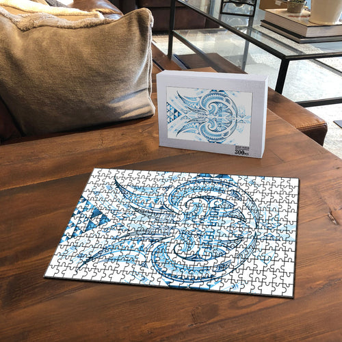 Maori Rugby Custom Ngaru Mangopare Puzzle Kahui Whetu Niho Taniwha Motif