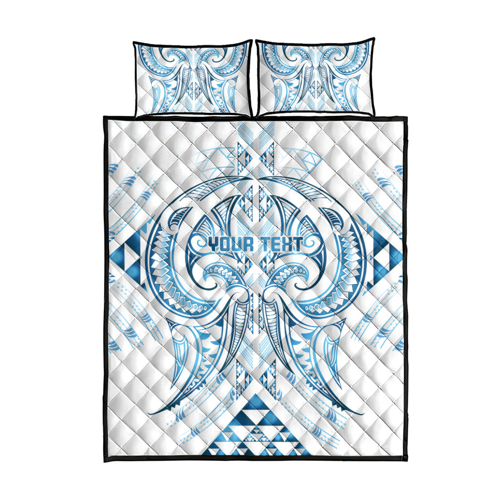 Maori Rugby Custom Ngaru Mangopare Quilt Bed Set Kahui Whetu Niho Taniwha Motif