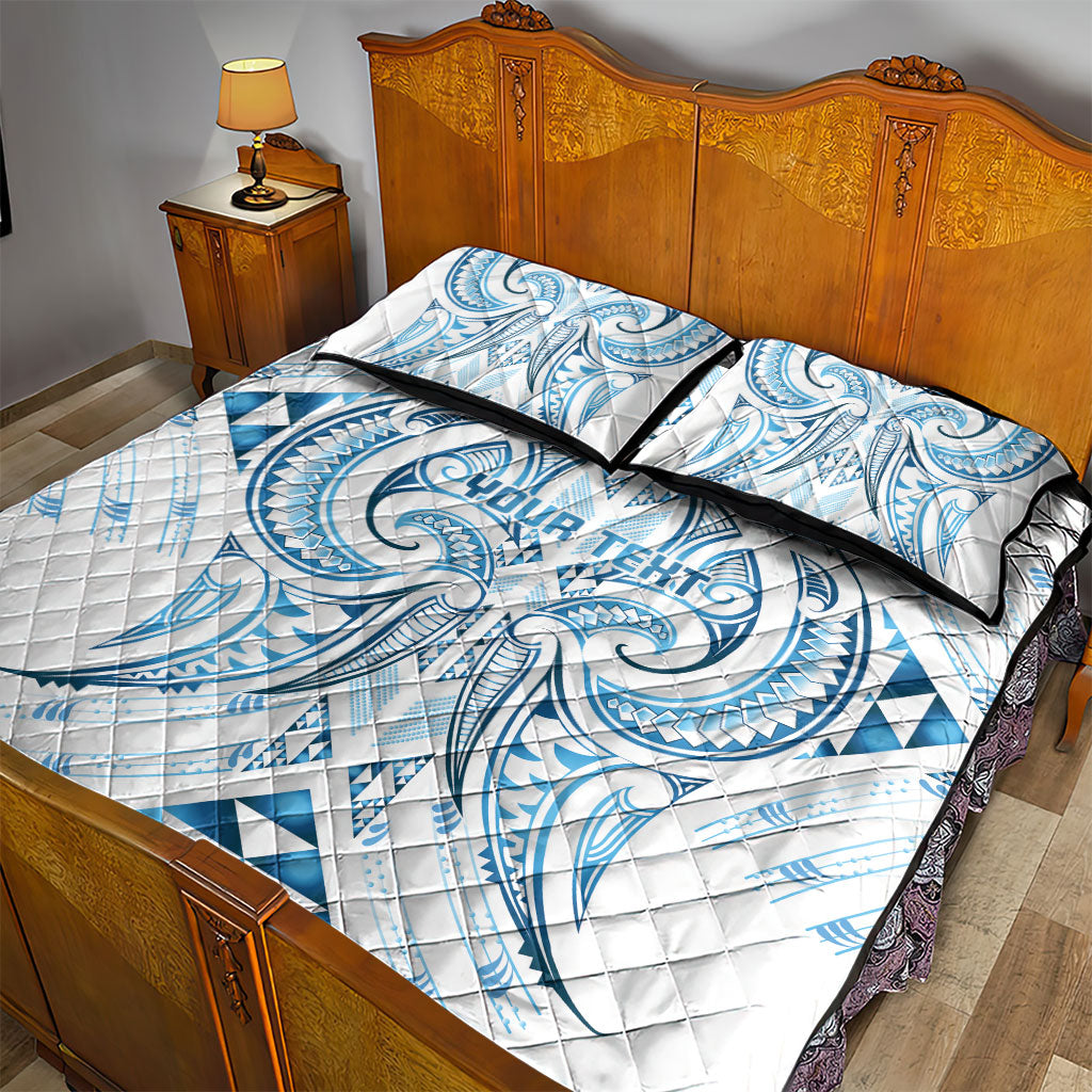 Maori Rugby Custom Ngaru Mangopare Quilt Bed Set Kahui Whetu Niho Taniwha Motif