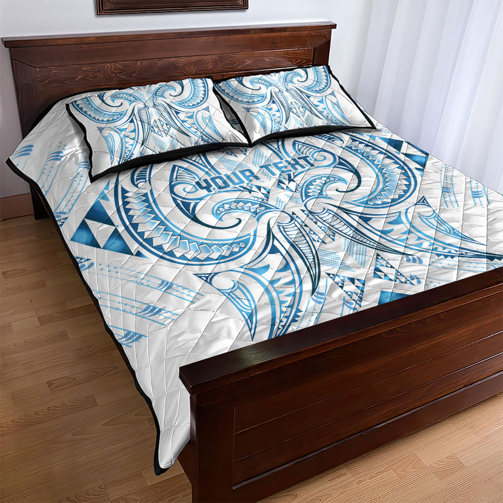 Maori Rugby Custom Ngaru Mangopare Quilt Bed Set Kahui Whetu Niho Taniwha Motif