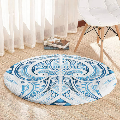 Maori Rugby Custom Ngaru Mangopare Round Carpet Kahui Whetu Niho Taniwha Motif