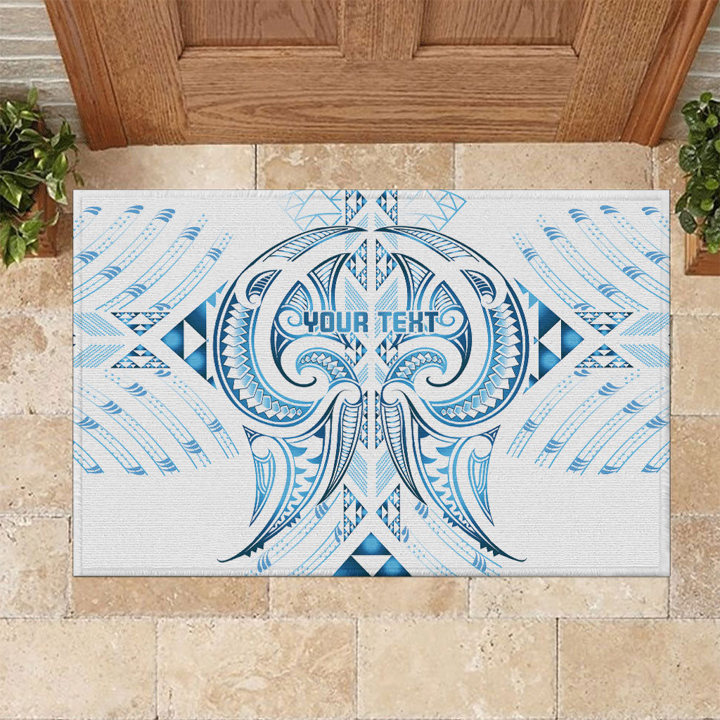 Maori Rugby Custom Ngaru Mangopare Rubber Doormat Kahui Whetu Niho Taniwha Motif