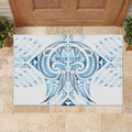 Maori Rugby Custom Ngaru Mangopare Rubber Doormat Kahui Whetu Niho Taniwha Motif