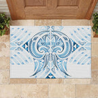 Maori Rugby Custom Ngaru Mangopare Rubber Doormat Kahui Whetu Niho Taniwha Motif