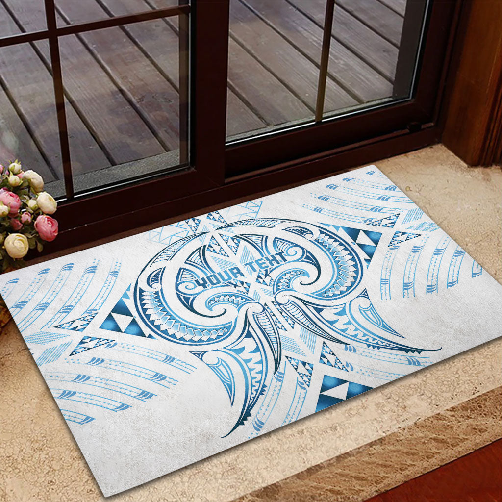 Maori Rugby Custom Ngaru Mangopare Rubber Doormat Kahui Whetu Niho Taniwha Motif