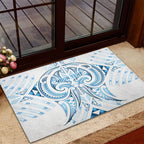 Maori Rugby Custom Ngaru Mangopare Rubber Doormat Kahui Whetu Niho Taniwha Motif