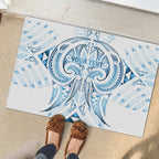 Maori Rugby Custom Ngaru Mangopare Rubber Doormat Kahui Whetu Niho Taniwha Motif