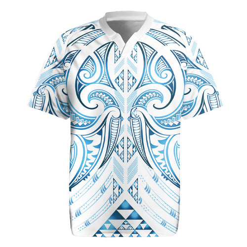 Maori Rugby Custom Ngaru Mangopare Rugby Jersey Kahui Whetu Niho Taniwha Motif