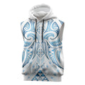 Maori Rugby Custom Ngaru Mangopare Sleeveless Hoodie Kahui Whetu Niho Taniwha Motif