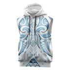 Maori Rugby Custom Ngaru Mangopare Sleeveless Hoodie Kahui Whetu Niho Taniwha Motif
