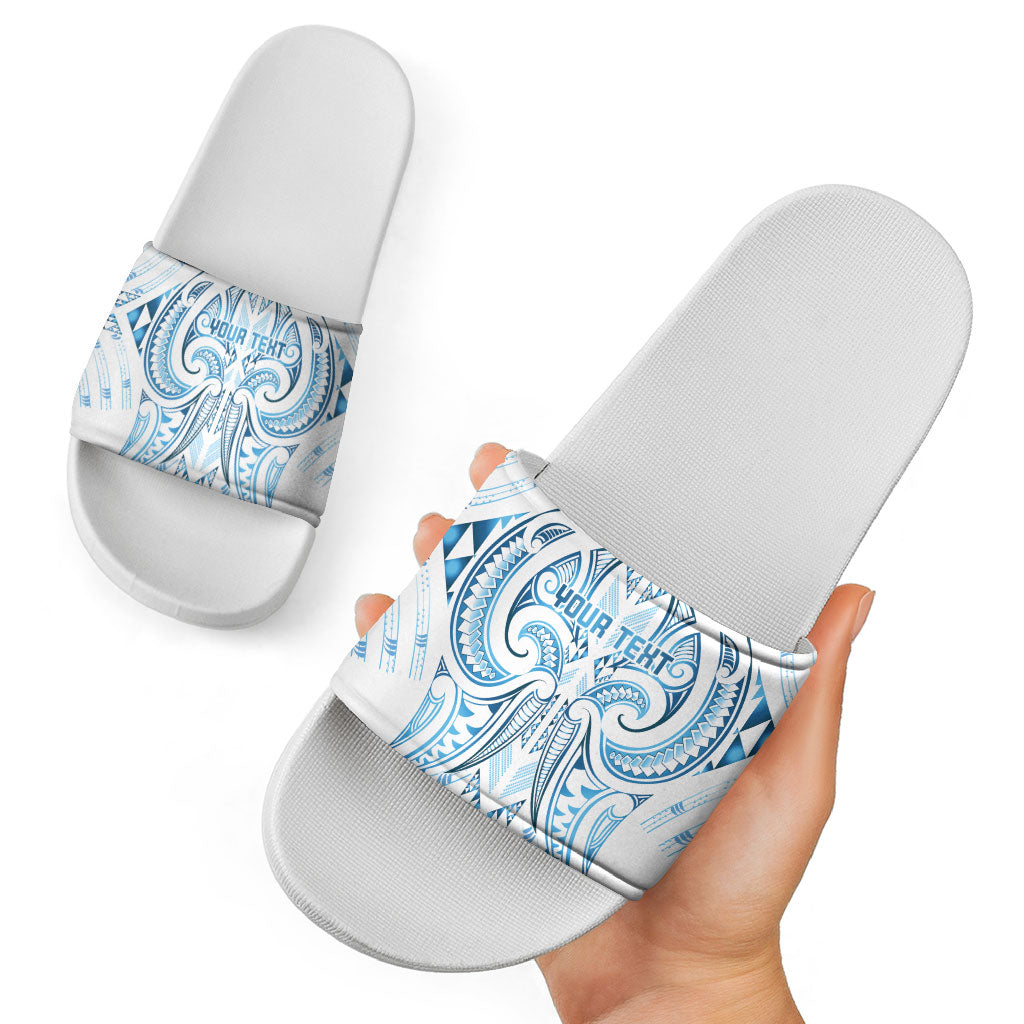 Maori Rugby Custom Ngaru Mangopare Slide Sandals Kahui Whetu Niho Taniwha Motif
