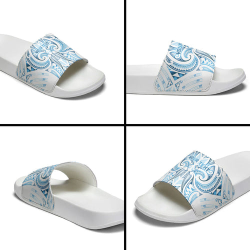 Maori Rugby Custom Ngaru Mangopare Slide Sandals Kahui Whetu Niho Taniwha Motif