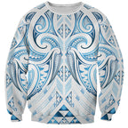 Maori Rugby Custom Ngaru Mangopare Sweatshirt Kahui Whetu Niho Taniwha Motif