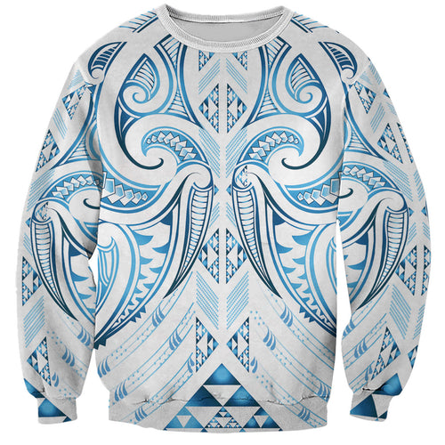 Maori Rugby Custom Ngaru Mangopare Sweatshirt Kahui Whetu Niho Taniwha Motif