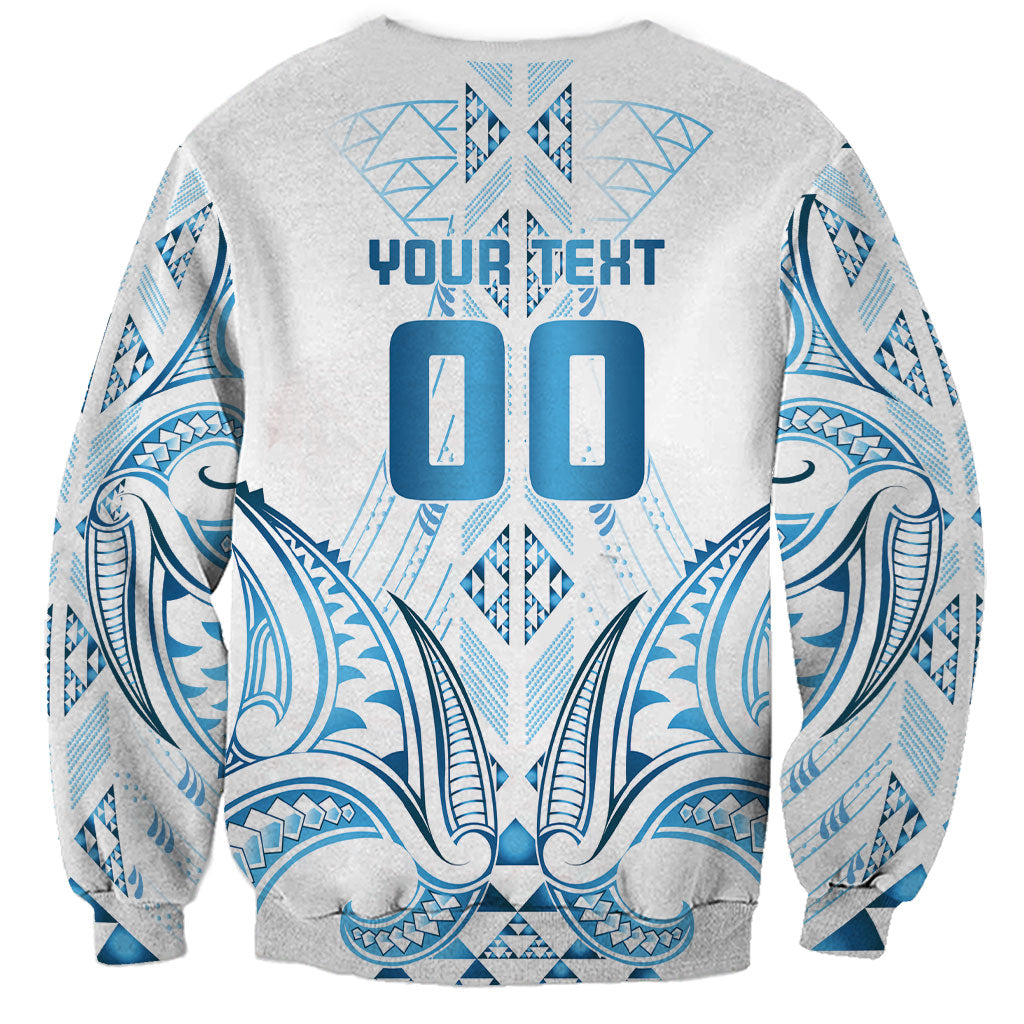 Maori Rugby Custom Ngaru Mangopare Sweatshirt Kahui Whetu Niho Taniwha Motif