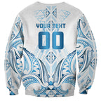 Maori Rugby Custom Ngaru Mangopare Sweatshirt Kahui Whetu Niho Taniwha Motif