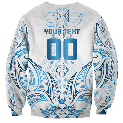 Maori Rugby Custom Ngaru Mangopare Sweatshirt Kahui Whetu Niho Taniwha Motif