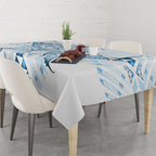 Maori Rugby Custom Ngaru Mangopare Tablecloth Kahui Whetu Niho Taniwha Motif
