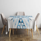 Maori Rugby Custom Ngaru Mangopare Tablecloth Kahui Whetu Niho Taniwha Motif