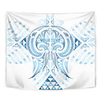 Maori Rugby Custom Ngaru Mangopare Tapestry Kahui Whetu Niho Taniwha Motif