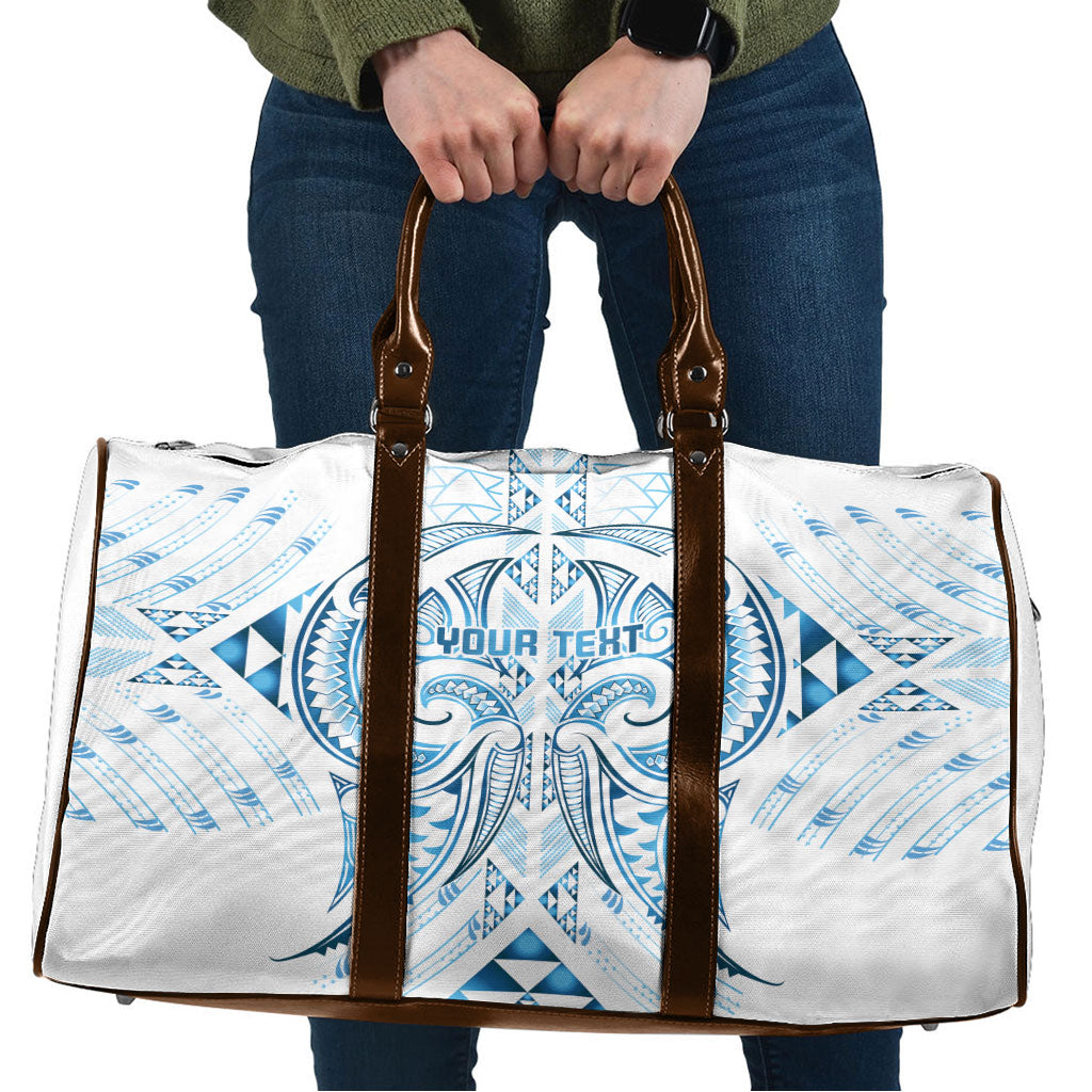 Maori Rugby Custom Ngaru Mangopare Travel Bag Kahui Whetu Niho Taniwha Motif