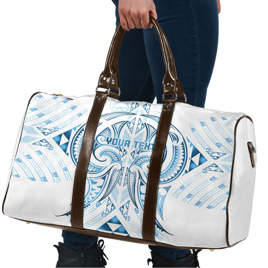 Maori Rugby Custom Ngaru Mangopare Travel Bag Kahui Whetu Niho Taniwha Motif