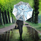 Maori Rugby Custom Ngaru Mangopare Umbrella Kahui Whetu Niho Taniwha Motif