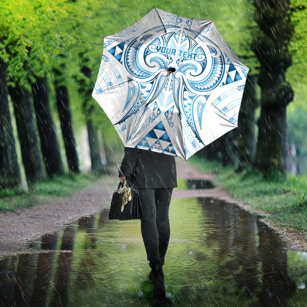 Maori Rugby Custom Ngaru Mangopare Umbrella Kahui Whetu Niho Taniwha Motif