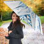 Maori Rugby Custom Ngaru Mangopare Umbrella Kahui Whetu Niho Taniwha Motif
