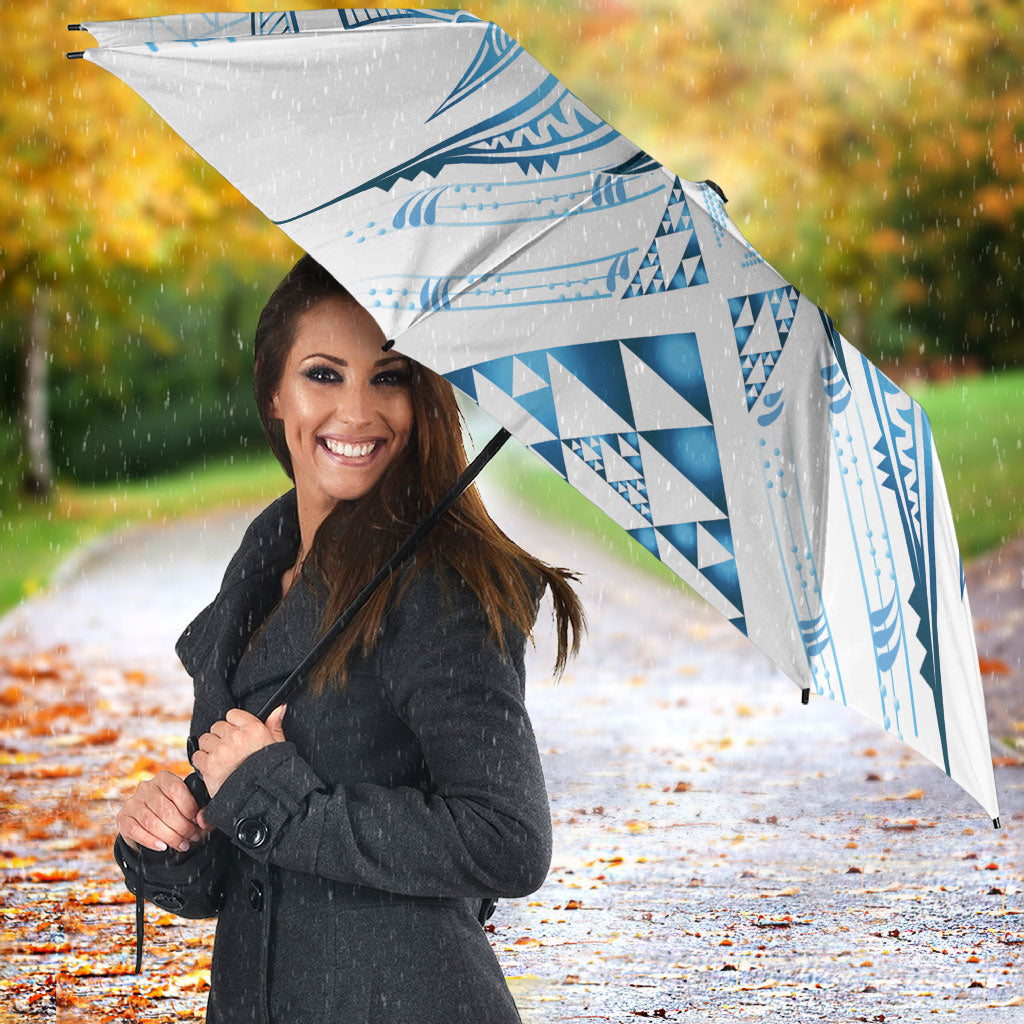 Maori Rugby Custom Ngaru Mangopare Umbrella Kahui Whetu Niho Taniwha Motif