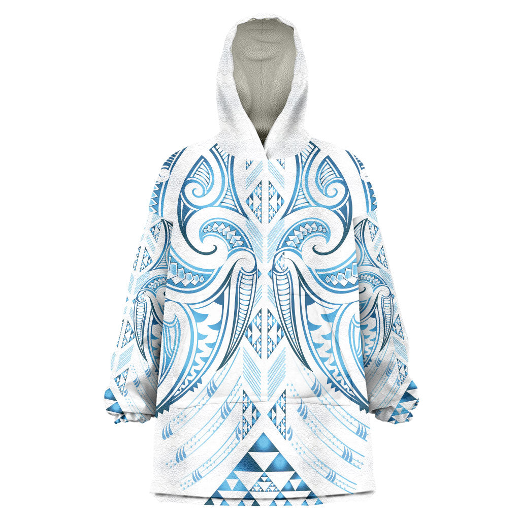 Maori Rugby Custom Ngaru Mangopare Wearable Blanket Hoodie Kahui Whetu Niho Taniwha Motif