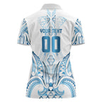 Maori Rugby Custom Ngaru Mangopare Women Polo Shirt Kahui Whetu Niho Taniwha Motif