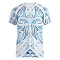 Maori Rugby Custom Ngaru Mangopare Women V-Neck T-Shirt Kahui Whetu Niho Taniwha Motif