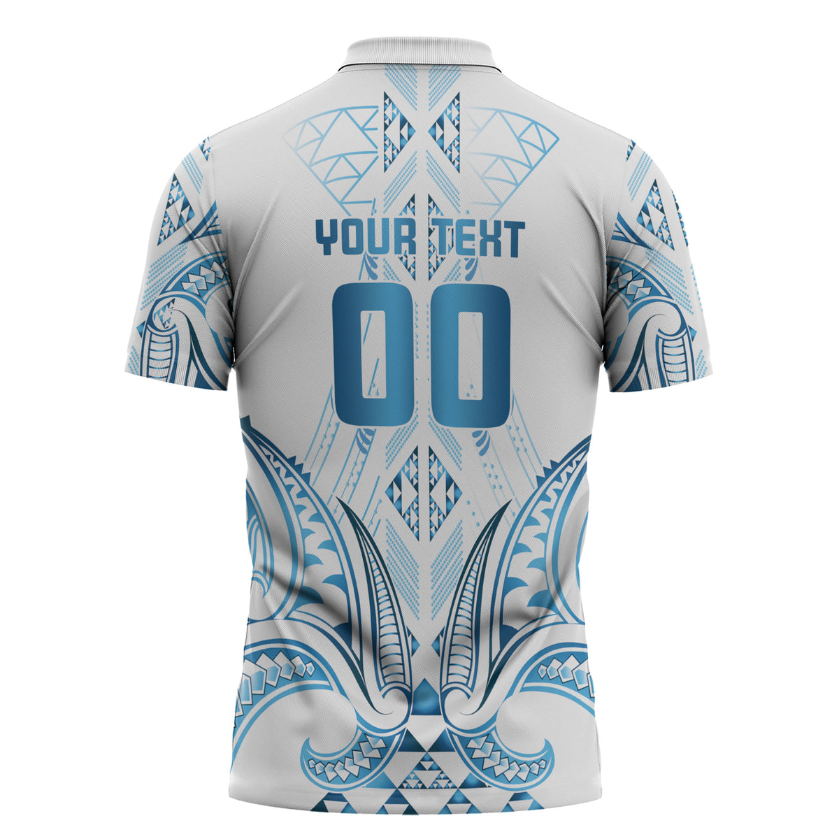 Maori Rugby Custom Ngaru Mangopare Zipper Polo Shirt Kahui Whetu Niho Taniwha Motif
