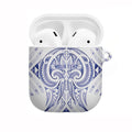 Maori Rugby Custom Ngaru Mangopare AirPods Case Kikorangi Niho Taniwha Motif