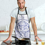 Maori Rugby Custom Ngaru Mangopare Apron Kikorangi Niho Taniwha Motif
