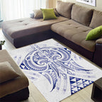 Maori Rugby Custom Ngaru Mangopare Area Rug Kikorangi Niho Taniwha Motif