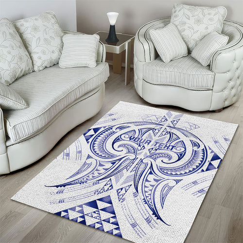Maori Rugby Custom Ngaru Mangopare Area Rug Kikorangi Niho Taniwha Motif