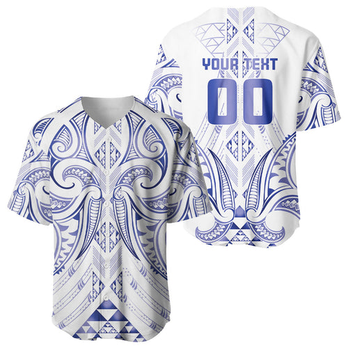 Maori Rugby Custom Ngaru Mangopare Baseball Jersey Kikorangi Niho Taniwha Motif