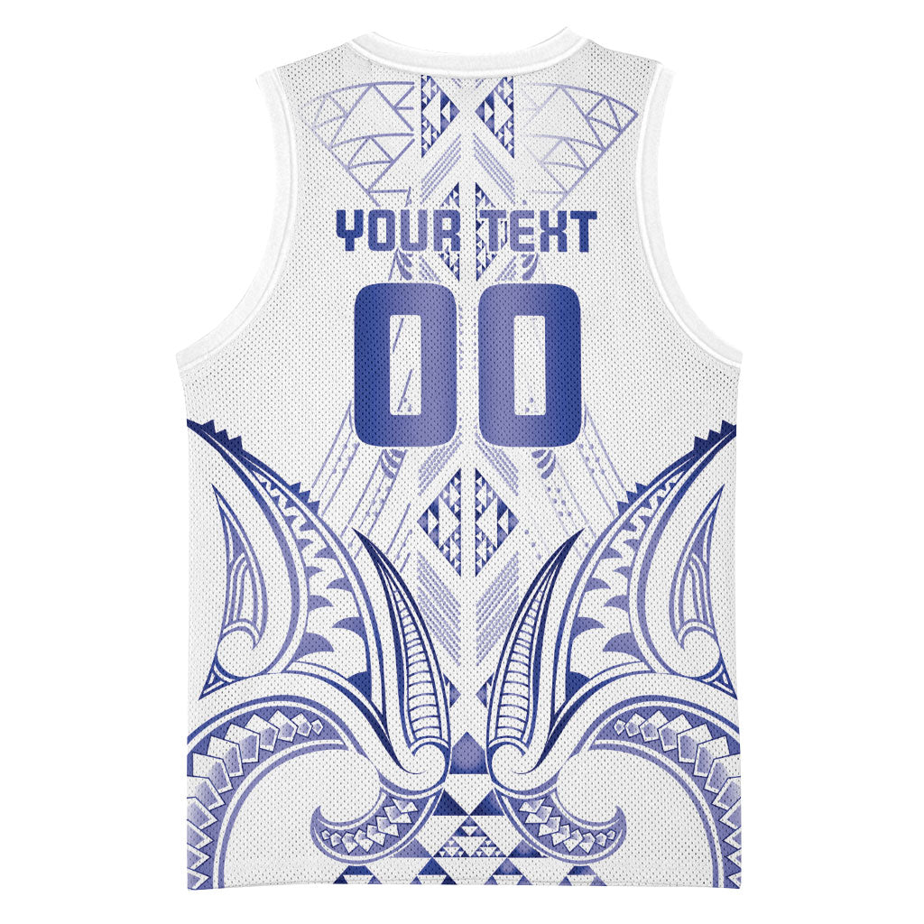 Maori Rugby Custom Ngaru Mangopare Basketball Jersey Kikorangi Niho Taniwha Motif