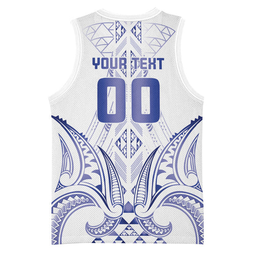 Maori Rugby Custom Ngaru Mangopare Basketball Jersey Kikorangi Niho Taniwha Motif