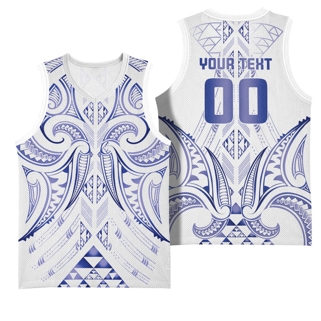 Maori Rugby Custom Ngaru Mangopare Basketball Jersey Kikorangi Niho Taniwha Motif