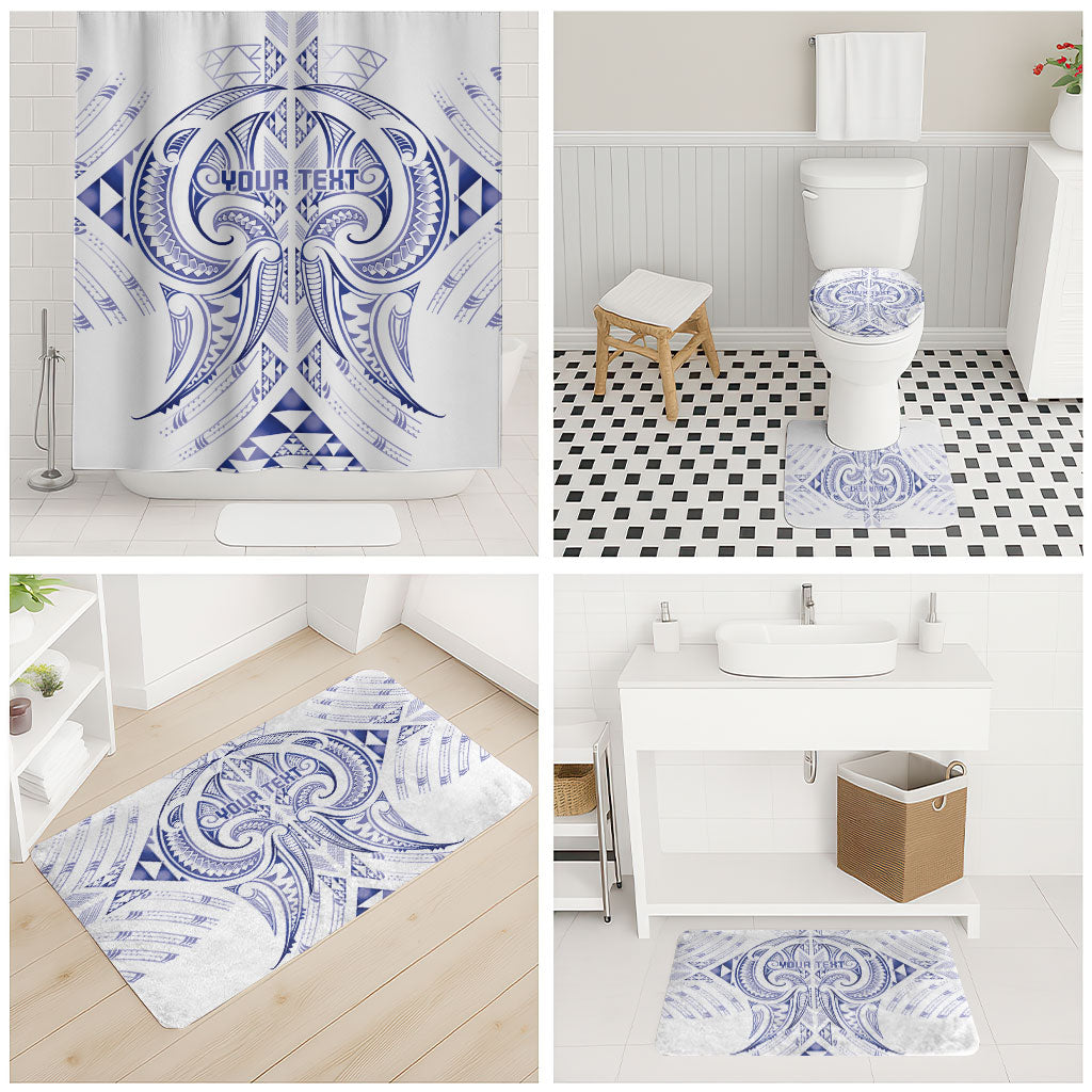 Maori Rugby Custom Ngaru Mangopare Bathroom Set Kikorangi Niho Taniwha Motif