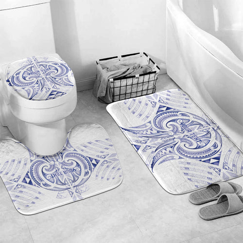 Maori Rugby Custom Ngaru Mangopare Bathroom Set Kikorangi Niho Taniwha Motif