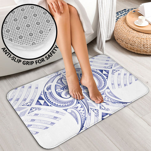 Maori Rugby Custom Ngaru Mangopare Bathroom Set Kikorangi Niho Taniwha Motif