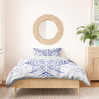 Maori Rugby Custom Ngaru Mangopare Bedding Set Kikorangi Niho Taniwha Motif